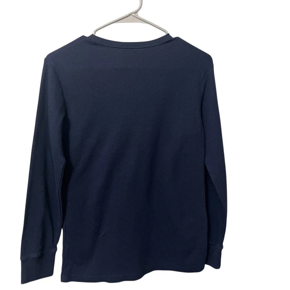 The‎ Childrens Place Long Sleeve Thermal Shirt Boys Size Large 10 12 Navy Stripe